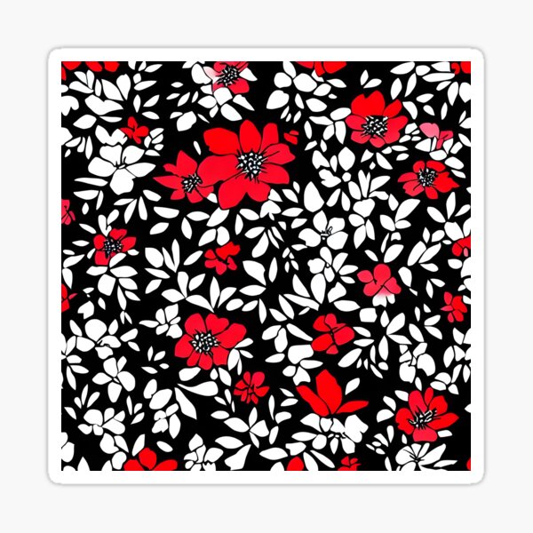 Item preview, Petals (Red, Black, White) designed and sold by CapitanoFalcono.