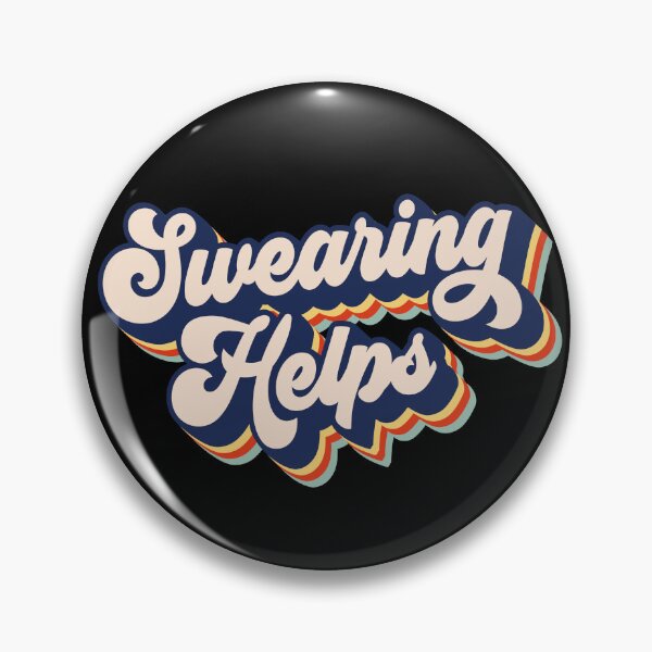 Item preview, Swearing Helps Funny Sarcastic Retro Swearing Helps Gear designed and sold by DynamicDesign.