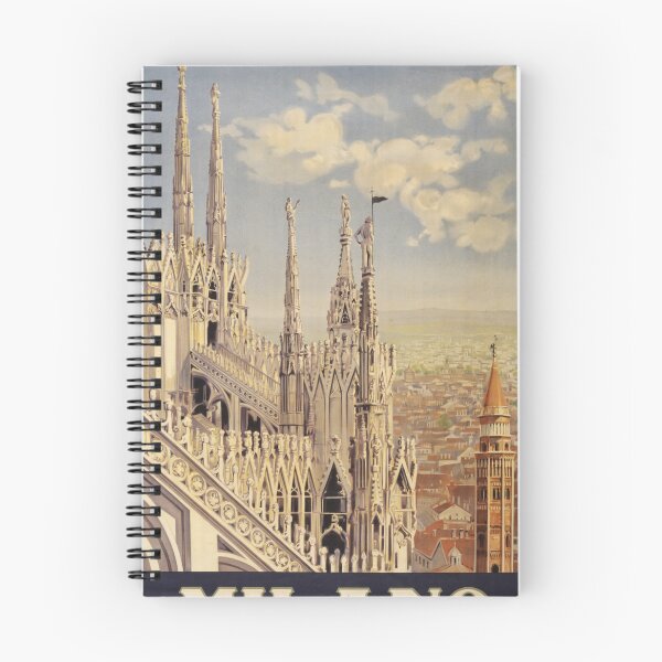 Item preview, STK502133A-Vintage travel poster for Milan, Italy. designed and sold by StocktrekImages.