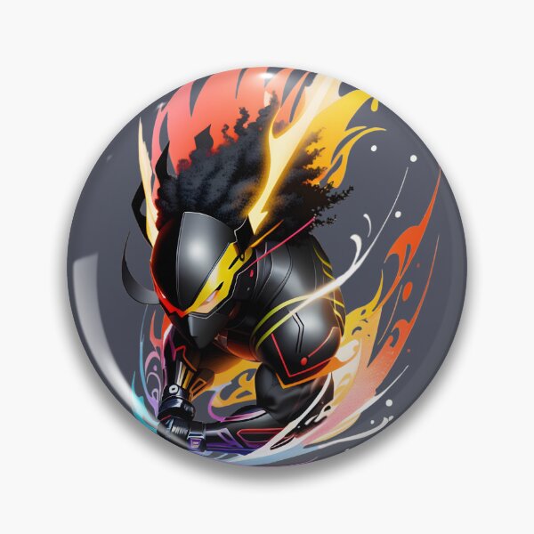 Item preview, Ninja With Dreads Charging in for a Superhero Action Shot designed and sold by Ninjalandx.