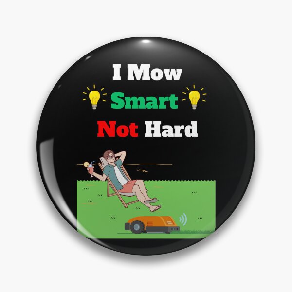 Item preview, Robot lawn mower funny lazy gardener quote mowing robot designed and sold by Artstastic.