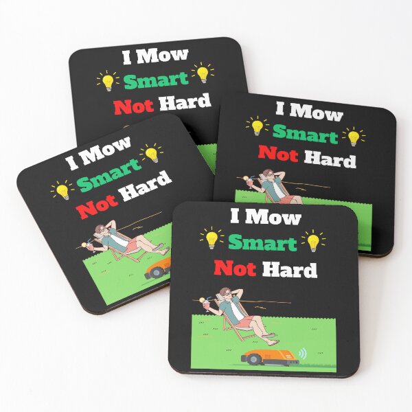 Item preview, Robot lawn mower funny lazy gardener quote mowing robot designed and sold by Artstastic.