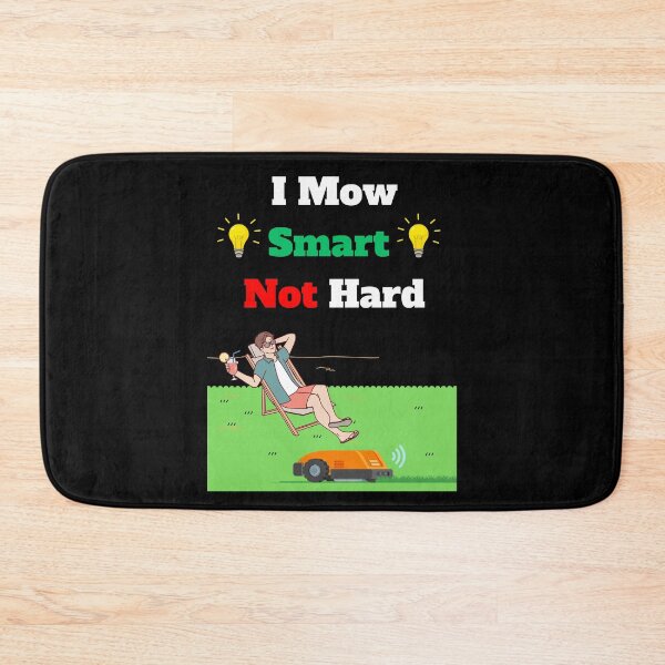 Item preview, Robot lawn mower funny lazy gardener quote mowing robot designed and sold by Artstastic.