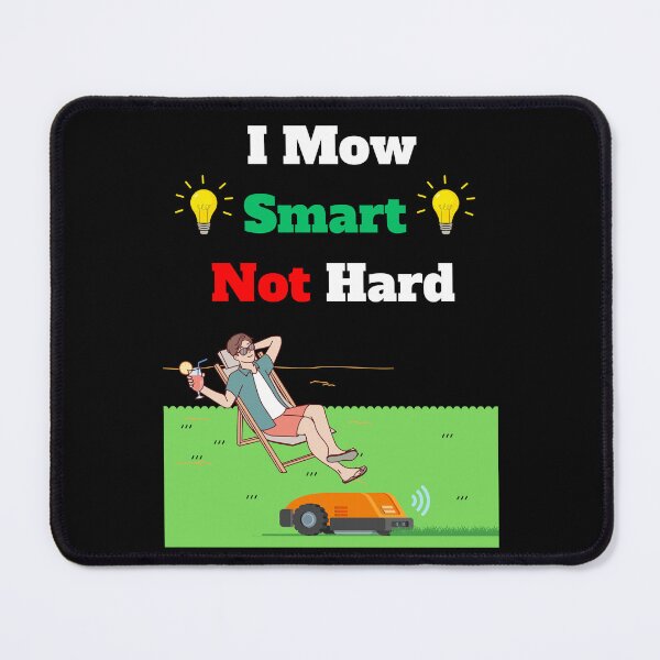Item preview, Robot lawn mower funny lazy gardener quote mowing robot designed and sold by Artstastic.