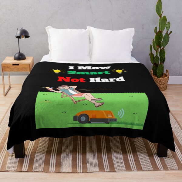 Item preview, Robot lawn mower funny lazy gardener quote mowing robot designed and sold by Artstastic.