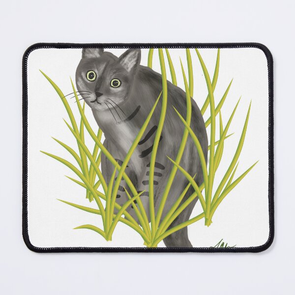 Item preview, Cat in Grass designed and sold by JoieW.