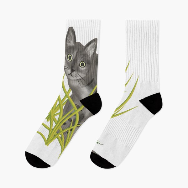 Item preview, Cat in Grass designed and sold by JoieW.