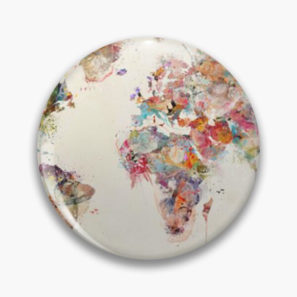 Item preview, world map watercolor deux designed and sold by colliertamm.