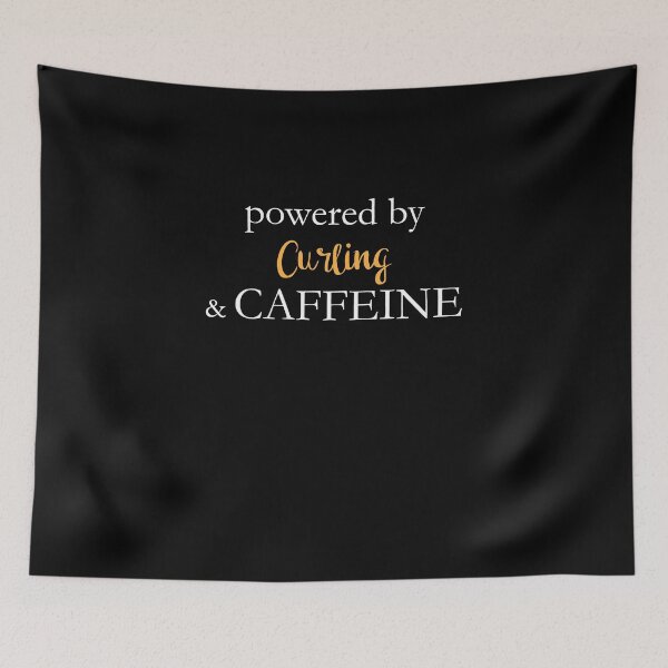 Item preview, Powered By Curling And Caffeine designed and sold by theredteacup.