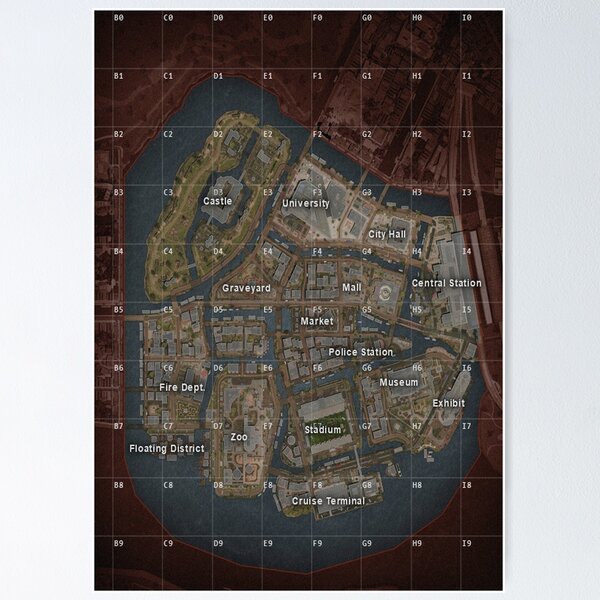 Rebirth island Map - Al Mazrah Map - Ashika island Map Poster for Sale by  jaggyboy