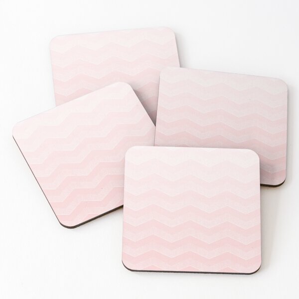 Item preview, Pastel Rose Quartz pink  Chevron Ombre designed and sold by coverinlove.