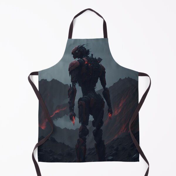 Item preview, Red and Black Humanoid Android Robot   designed and sold by ArtemExpressio.