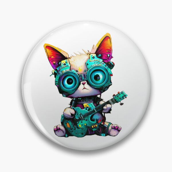 Item preview, Robo-Cat Guitarist! designed and sold by kukamatsu.
