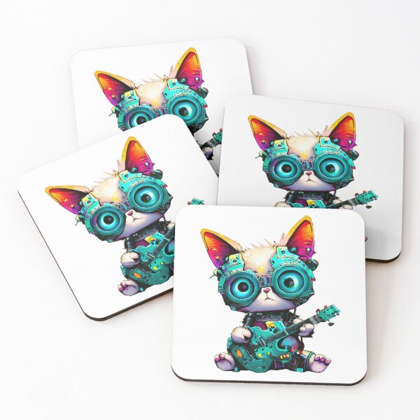Item preview, Robo-Cat Guitarist! designed and sold by kukamatsu.