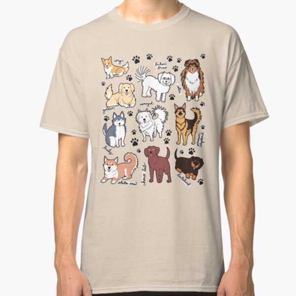 Cute dogs! 10 breeds Classic T-Shirt