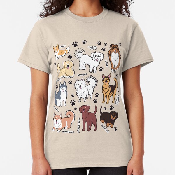 Cute dogs! 10 breeds Classic T-Shirt