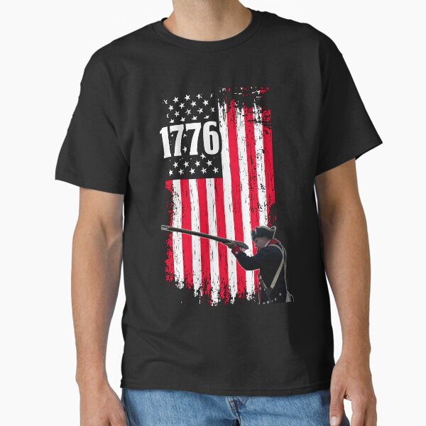 Item preview, 1776 with American flag and soldier designed and sold by AmericaFreedom.