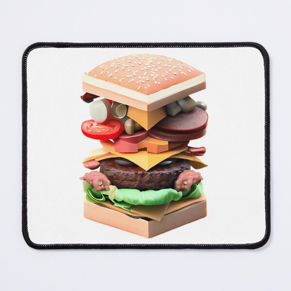 Item preview, Awesome Aesthetic Burger in Geometric Style designed and sold by MinimalistHaven.