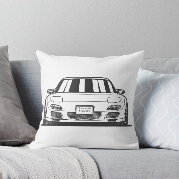 Item preview, MONOCHROME BLACK AND WHITE MAZDA RX-7  designed and sold by TrilogyMerch.