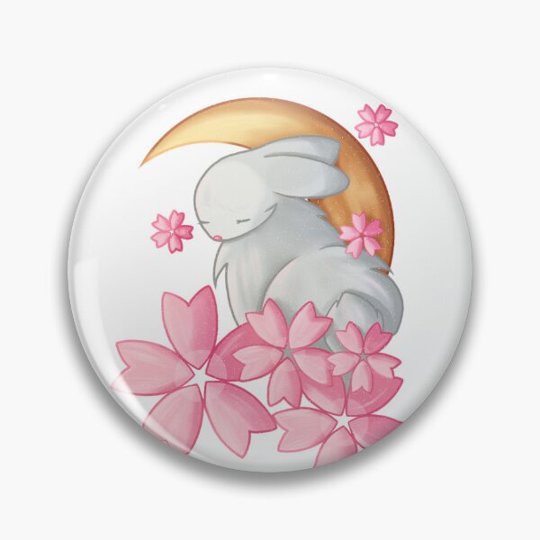 Item preview, Sakura rabbit with moon designed and sold by AlisArtShopHehe.