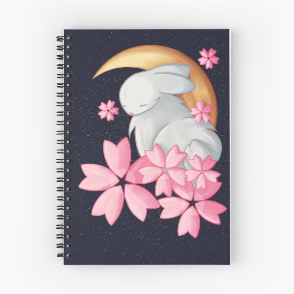Item preview, Sakura rabbit with moon designed and sold by AlisArtShopHehe.