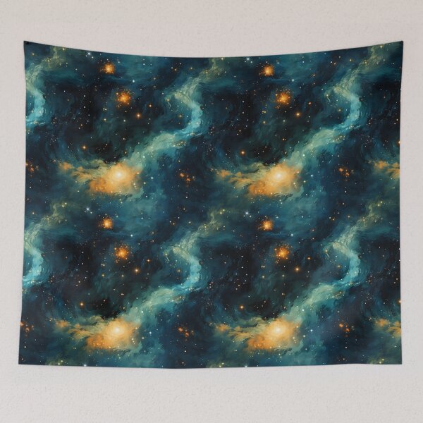 Item preview, Van Gogh Starry Night Outer Space Pattern 21 designed and sold by DigitalPatternx.