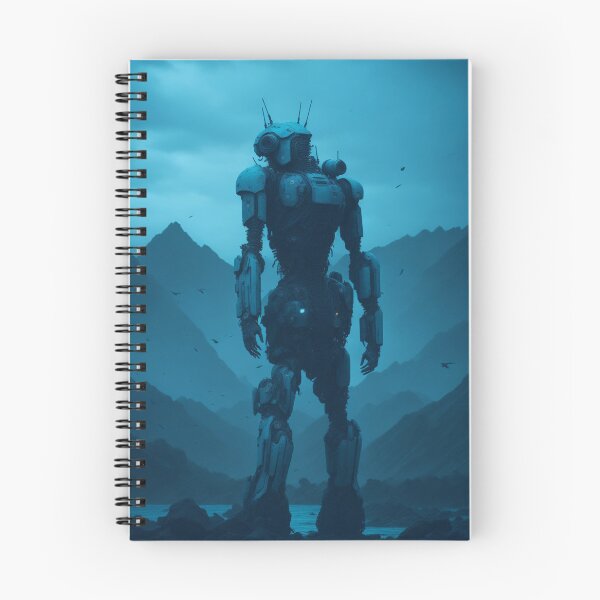 Item preview, Skyblue and white Humanoid Android Robot   designed and sold by ArtemExpressio.