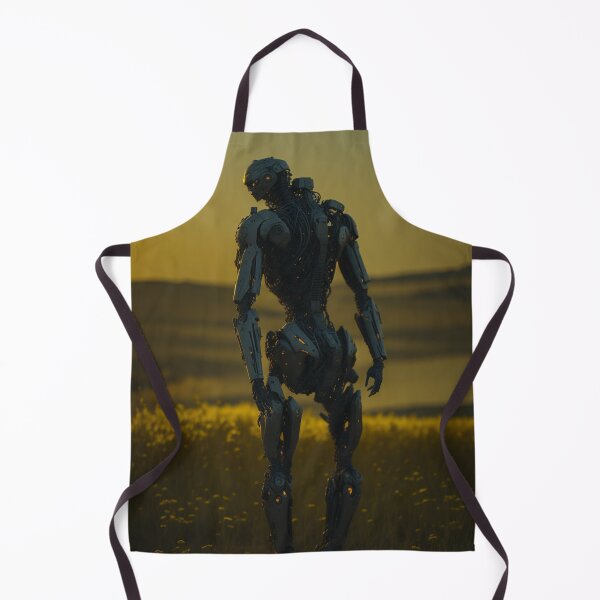 Item preview, Yellow Black Humanoid Android Robot   designed and sold by ArtemExpressio.