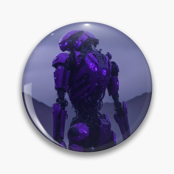 Item preview, Violet Humanoid Android Robot   designed and sold by ArtemExpressio.