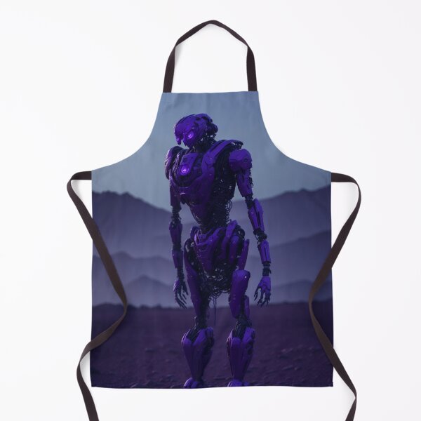 Item preview, Enigmatic Humanoid Android Robot exploring a Violet World designed and sold by ArtemExpressio.