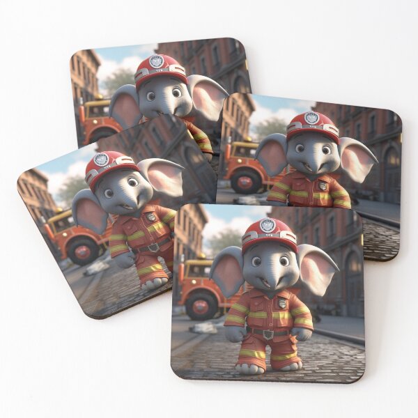Item preview, Emergency Firefighter Elephant designed and sold by CreativeShed.
