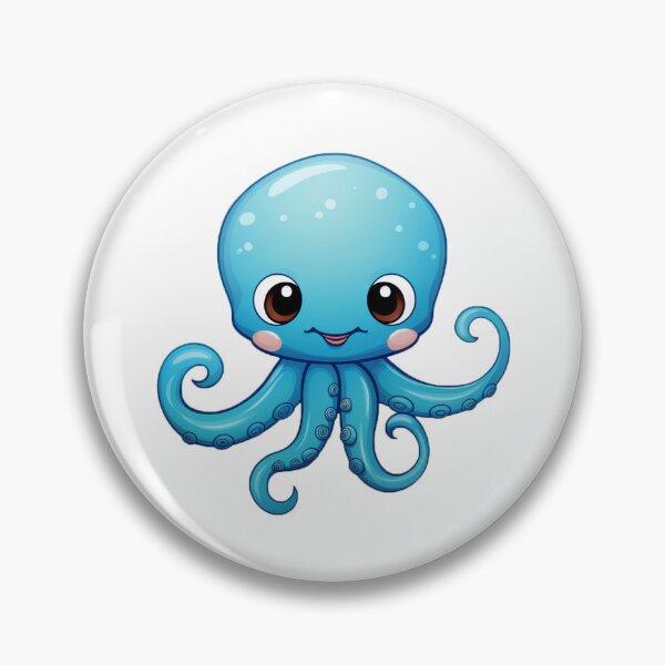Artikelvorschau, Niedlicher Cartoon-Oktopus entworfen und verkauft von Stickermagician.