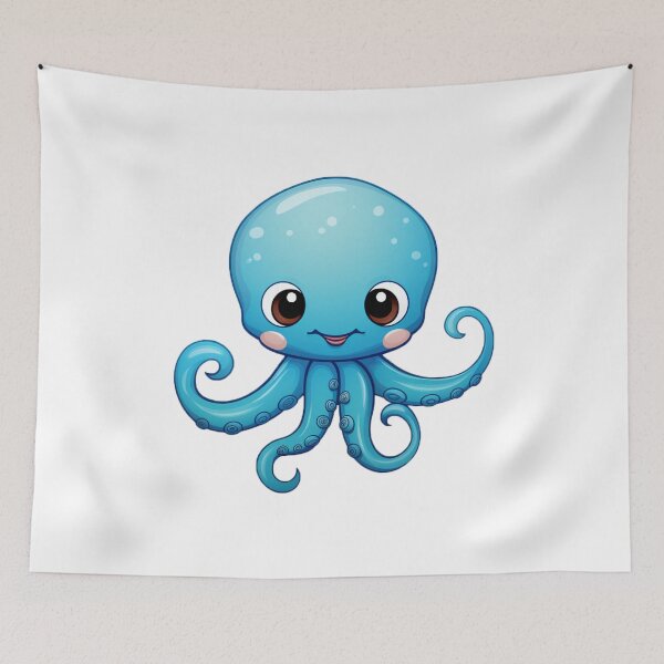 Item preview, Cute cartoon octopus designed and sold by Stickermagician.
