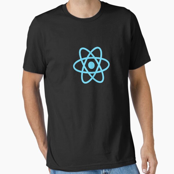 "ReactJS React.js Official Logo JavaScript Framework T-Shirt" Essential ...
