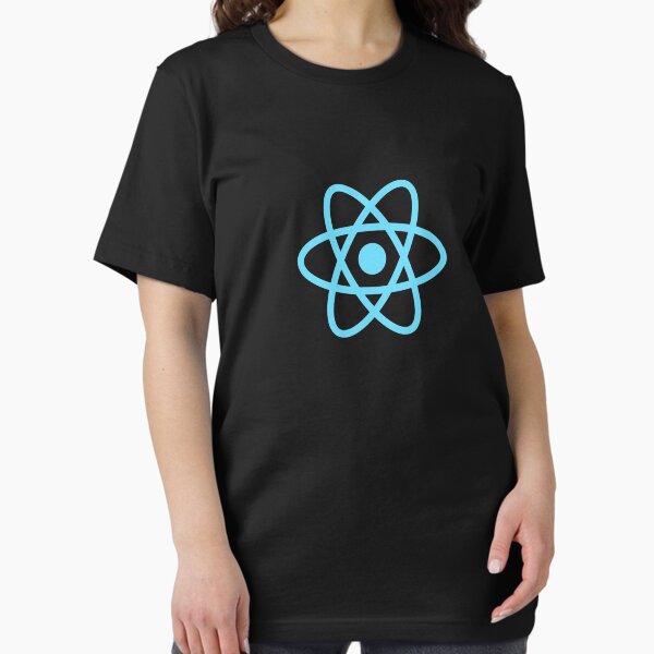 Item preview, ReactJS React.js Official Logo JavaScript Framework T-Shirt designed and sold by Rainwater Merch.