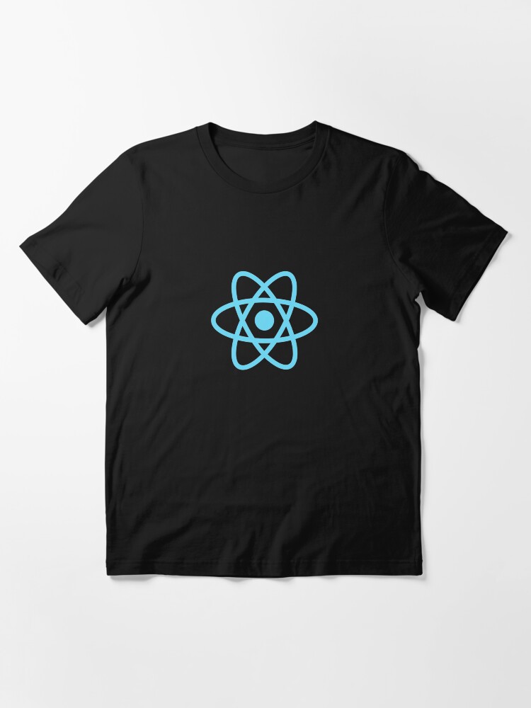 "ReactJS React.js Official Logo JavaScript Framework T-Shirt" Essential ...