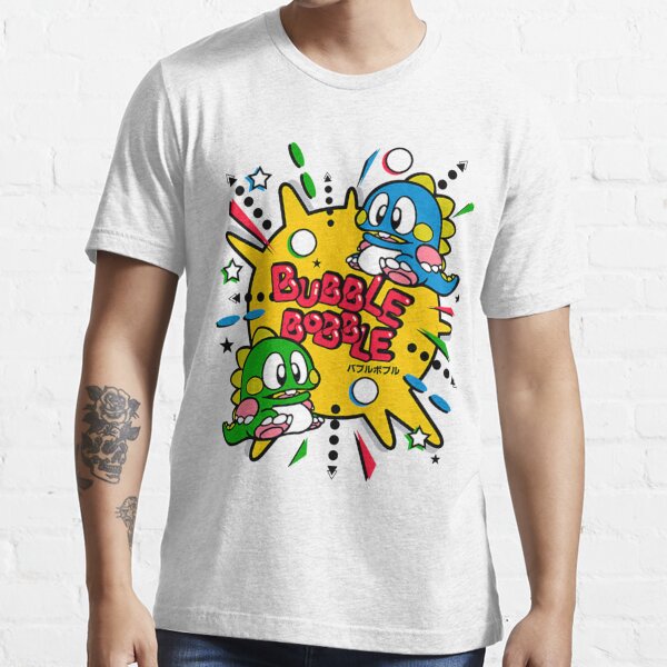 Bubble Bobble T Shirt Funny Gaming 80s Gamer Nerd Game Cool 