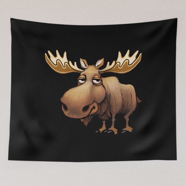 Item preview, Cute Moose cartoon   	 designed and sold by qrbotebioil57.