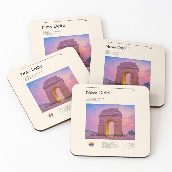 Item preview, Visit New Delhi, India (Travel poster) designed and sold by RabbitK.