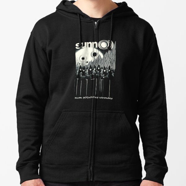 Black One Zip UP Hoodie – SUNN O)))