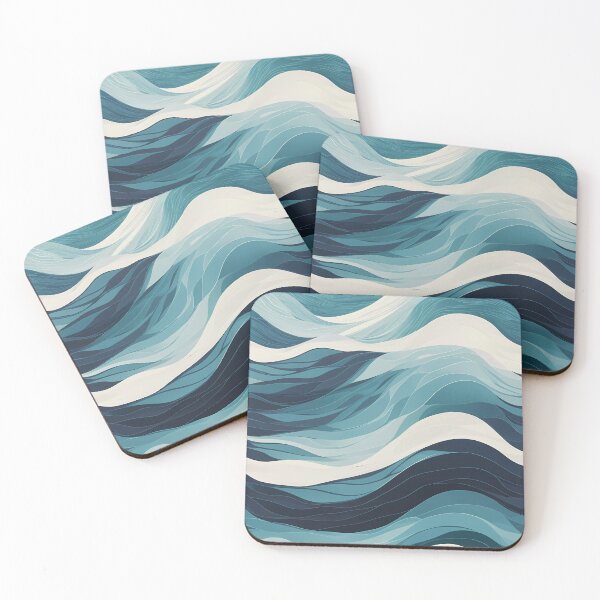 Item preview, Blue Sea Waves - blue sea waves pattern designed and sold by Omarupattern51.