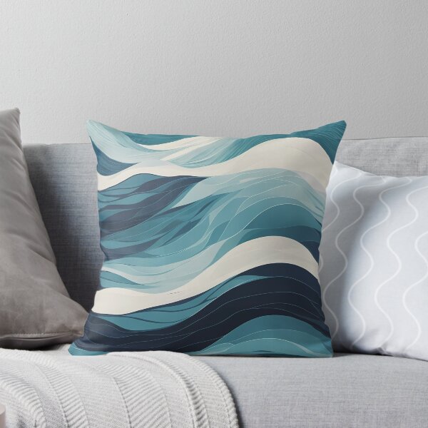 Item preview, Blue Sea Waves - blue sea waves pattern designed and sold by Omarupattern51.