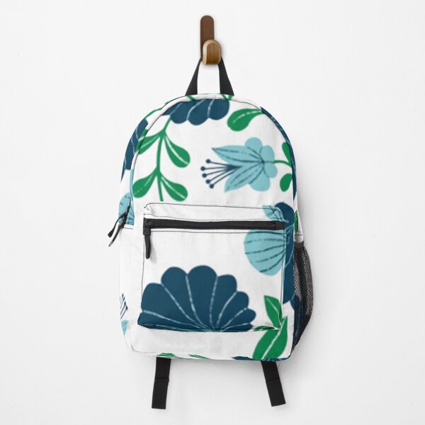 Item preview, Floral Emblem blues designed and sold by Camille-Miranda.