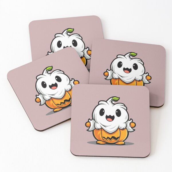 Item preview, pumpkin with Ghost: Spooky Duo T-Shirt designed and sold by Rebekkahsdesign.