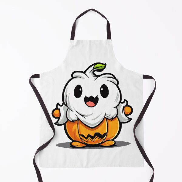 Item preview, pumpkin with Ghost: Spooky Duo T-Shirt designed and sold by Rebekkahsdesign.