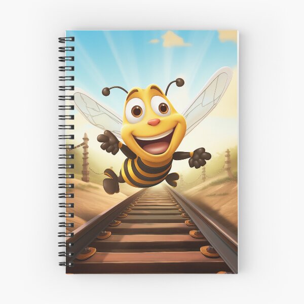 Item preview, Honeybee 3 over railroad tracks designed and sold by DigitiDaydreams.