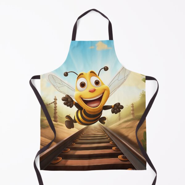 Item preview, Honeybee 3 over railroad tracks designed and sold by DigitiDaydreams.