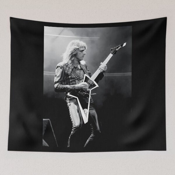 Item preview, Glen Tipton - Judas Priest - BW Photograph designed and sold by AWLShopArt.