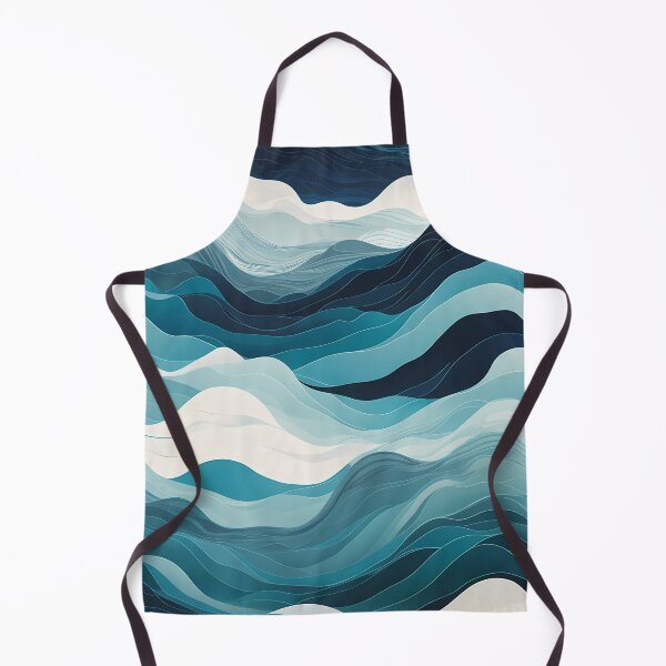 Item preview, Olas Azules del Mar - blue sea waves pattern designed and sold by Omarupattern51.
