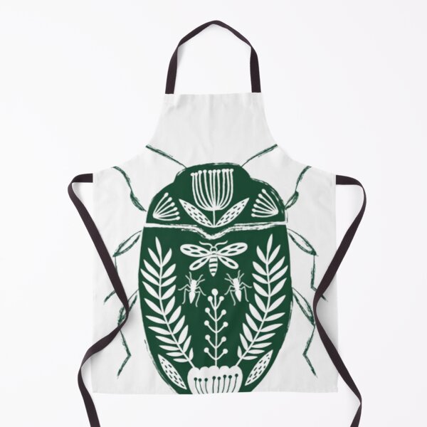 Item preview, Folk beetle dark green designed and sold by Camille-Miranda.
